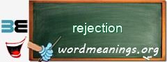 WordMeaning blackboard for rejection